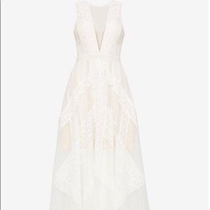 BCBG Andi lace dress. Never worn, white, sz 2